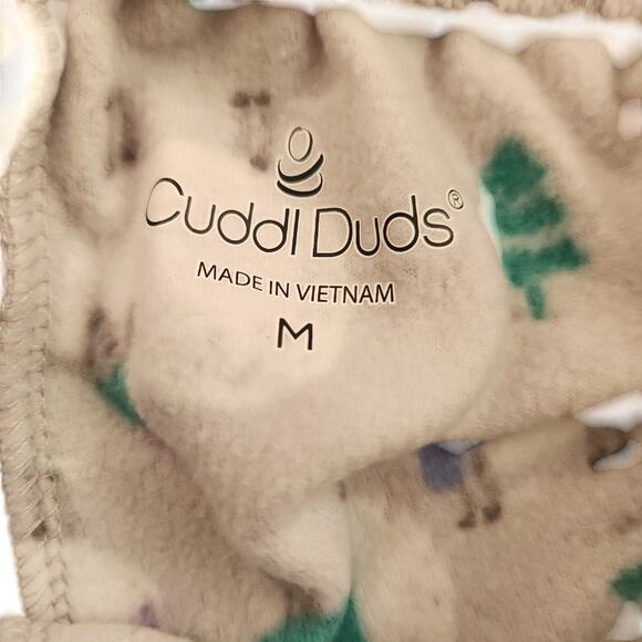 Cuddl Duds Regular Fleecewear with Stretch Pajama Set, Ivry/WollySheep Medium - Picture 13 of 16